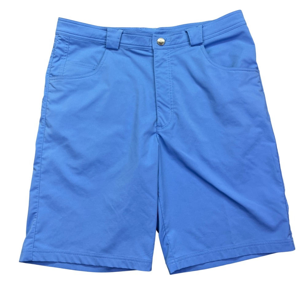 Straight‎ Down Golf Shorts Performance Lightweight Blue Mens Sz 34 Boho Outdoor